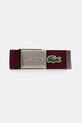 Lacoste curea burgundia RC2012