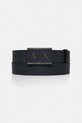 Armani Exchange - Kožený opasok tmavomodrá 951019.CC507