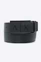 Armani Exchange - Kožený opasok čierna 951019.CC507