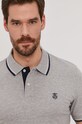 Selected Homme - Polo tričko šedá 16062542
