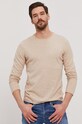 Selected Homme - Sweter beżowy 16047649
