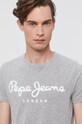 Pepe Jeans - Pánske tričko sivá PM501594.
