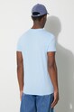Oblečenie Bavlnené tričko Lacoste TH6709 modrá