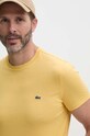 Lacoste t-shirt bawełniany żółty TH6709
