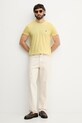 Lacoste Тениска мъжка от памук TH6709 жълт SS26