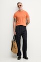 Lacoste tričko pánske bavlnené TH6709 oranžová SS26