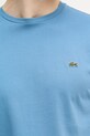 Lacoste T-shirt męski bawełniany TH6709 niebieski