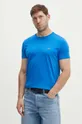 kék Lacoste pamut póló