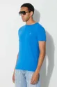 голубой Хлопковая футболка Lacoste