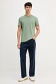 Lacoste t-shirt bawełniany TH6709 zielony AW25
