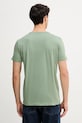 Ρούχα Βαμβακερό μπλουζάκι Lacoste TH6709 πράσινο