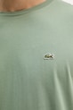 Βαμβακερό μπλουζάκι Lacoste TH6709 πράσινο