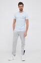 Хлопковая футболка Lacoste TH6709 голубой SS25