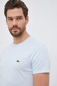 Хлопковая футболка Lacoste голубой TH6709