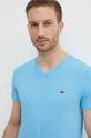 niebieski Lacoste t-shirt Męski