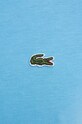Хлопковая футболка Lacoste TH6710 голубой