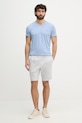 Lacoste t-shirt in cotone da uomo TH6710 blu SS26