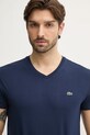 Хлопковая футболка Lacoste тёмно-синий TH6710