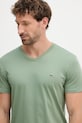 Bavlnené tričko Lacoste zelená TH6710