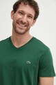Lacoste pamut póló zöld TH6710