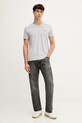 Lacoste t-shirt bawełniany TH6710 szary SS25