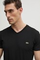 Бавовняна футболка Lacoste чорний TH6710