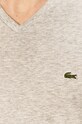 Хлопковая футболка Lacoste TH6710 серый