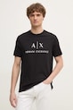 Armani Exchange tricou negru 8NZTCJ.Z8H4Z