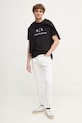 Armani Exchange tricou 8NZTCJ.Z8H4Z negru AA00
