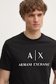 Armani Exchange tricou negru 8NZTCJ.Z8H4Z