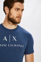 oceľová modrá Armani Exchange - Pánske tričko