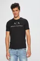 czarny Armani Exchange t-shirt Męski