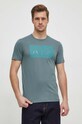 Armani Exchange t-shirt bawełniany zielony 8NZTCK.Z8H4Z