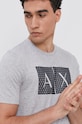 Bavlněné tričko Armani Exchange šedá 8NZTCK.Z8H4Z