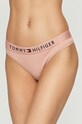 Tommy Hilfiger - Tanga nášivka růžová UW0UW01555