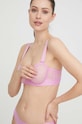 Dkny biustonosz tkanina różowy DK4939