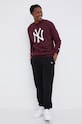 New Era Bluza 11863703 bordowy SS19