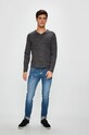 s. Oliver - Pánske tričko s dlhým rukávom 20.810.31.4536 sivá SS19