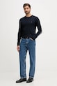 Tommy Hilfiger - Tričko s dlhým rukávom MW0MW09096 tmavomodrá AW20