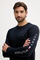 Tommy Hilfiger - Лонгслів темно-синій MW0MW09096