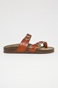 Steve Madden - Klapki Bryceee imitacja skóry licowej brązowy MG11000068