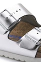 Obuwie Birkenstock klapki skórzane Arizona 1005960 srebrny