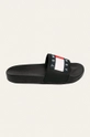 Tommy Jeans - Papuci Flag Pool Slide negru EM0EM00284