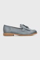 Caprice - Mocasini piele albastru 9.9.24204.22