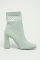 Tommy Jeans - Botine peste 8 cm turcoaz EN0EN00524