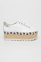 Guess Jeans - Espadrilky platforma bílá FL6GRC.LEA13