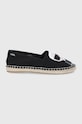 Karl Lagerfeld - Espadrilky Karl Ikonic Slip On textilný čierna KL80111