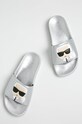 Karl Lagerfeld - Šľapky Kondo II KL80905 strieborná SS19