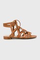 Guess Jeans - Szandál Ramonda nappa bőr barna FL6RAM.LEA03