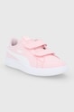 Puma buty dziecięce Smash v2 Buck V Ps 365183.G 365183.G różowy AW21